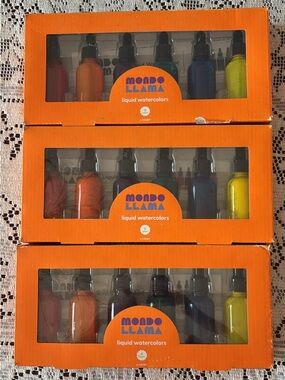 Mondo Llama Kids Liquid Watercolors - Orange Pack with Assorted Colors